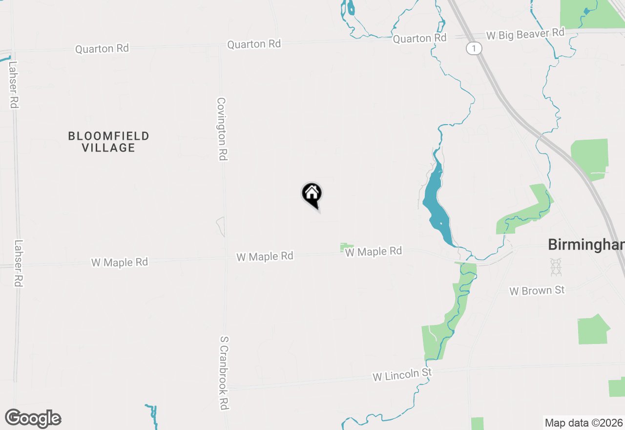 Map of 345 Kimberly Street, Birmingham, MI 48009