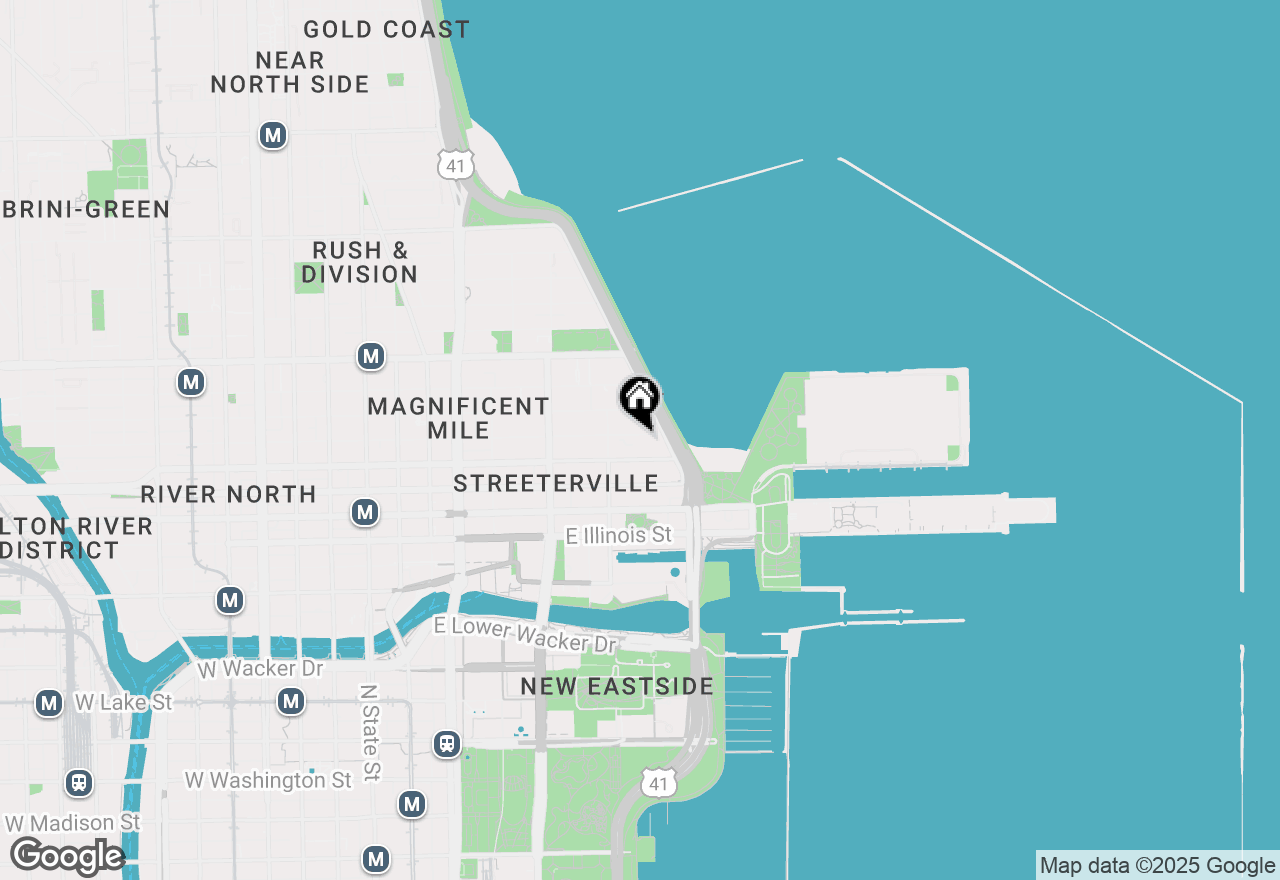 Map of 441 E Erie Street #5905, Chicago, IL 60611