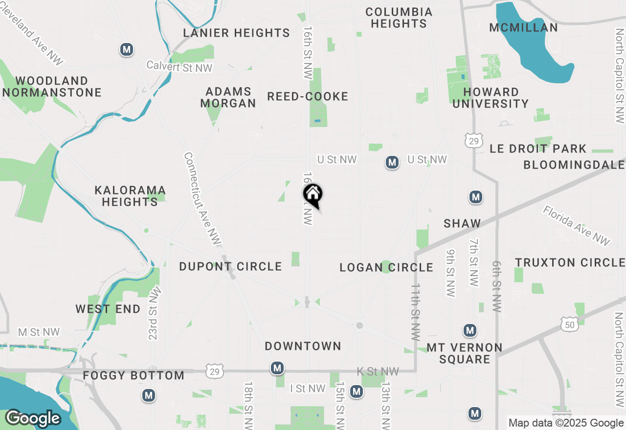 Map of 1701 16th Street Nw #707, Washington, DC 20009