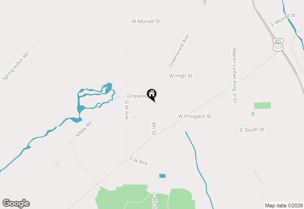 Map of 706 Bloomfield Boulevard, Jackson, MI 49203