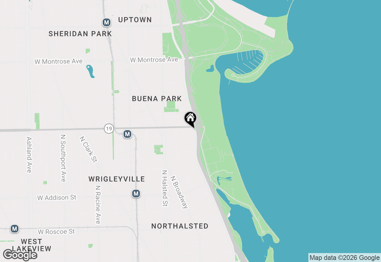 Map of 3950 N Lake Shore Drive #204, Chicago, IL 60613
