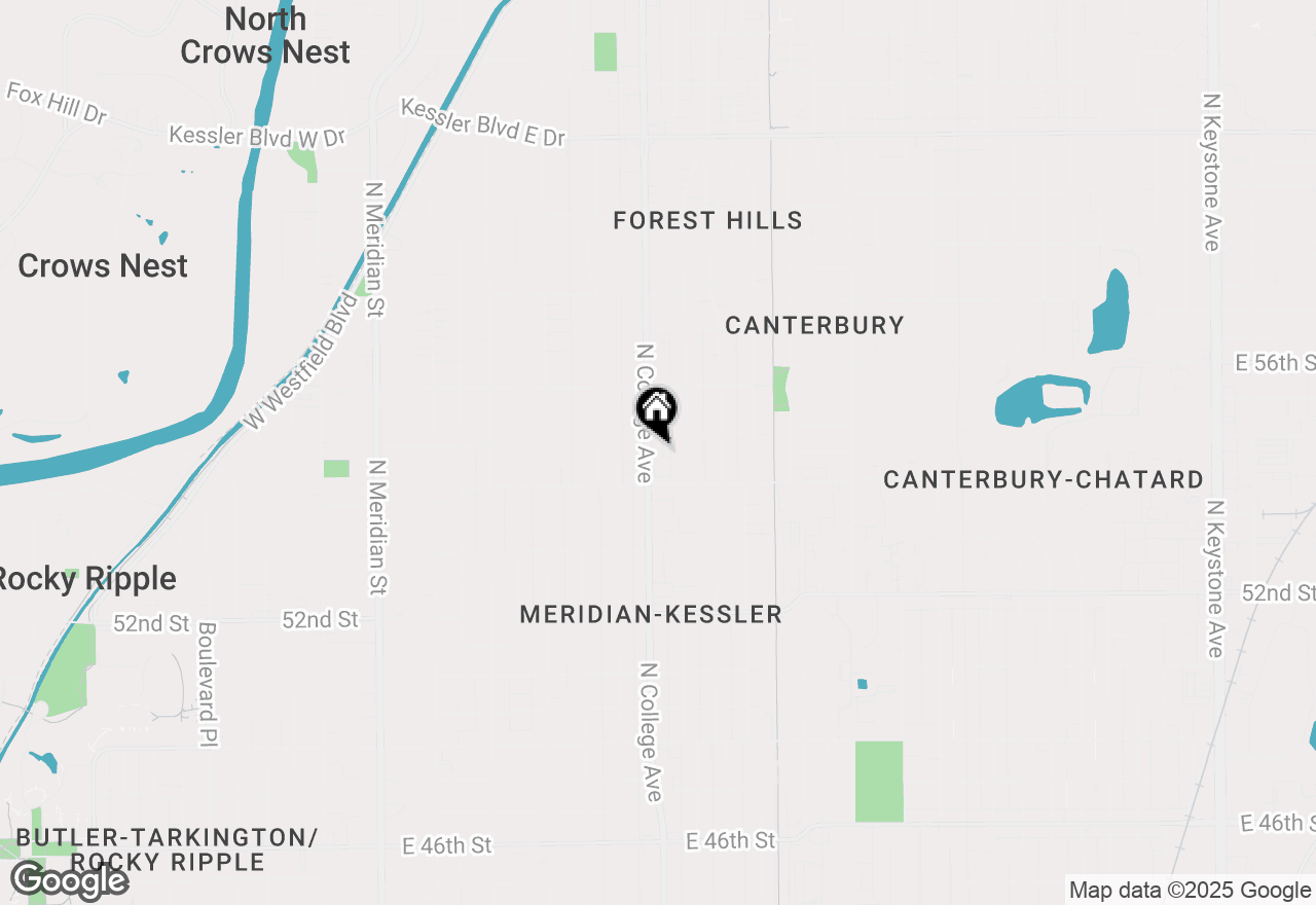 Map of 5435 N College Avenue, Indianapolis, IN 46220