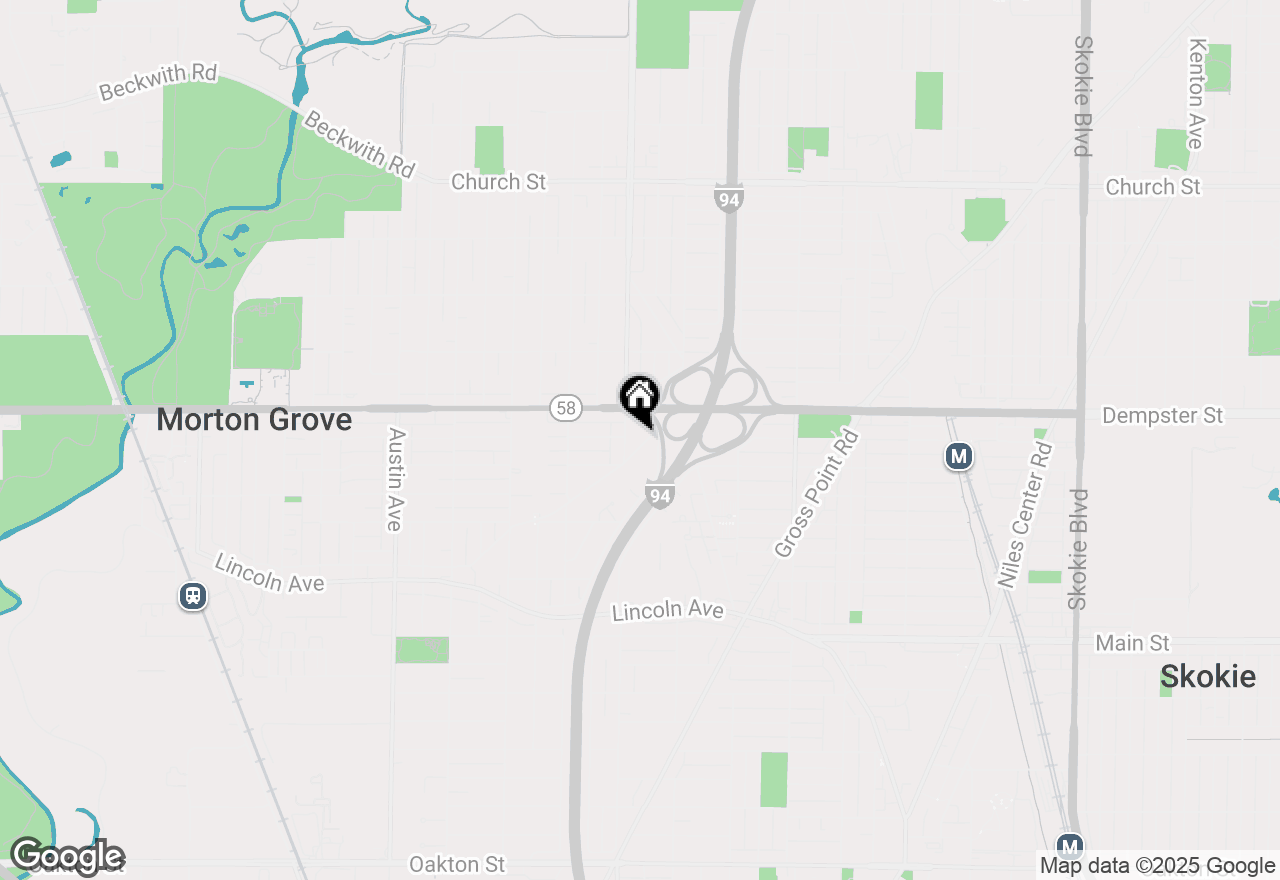 Map of 5540 Theobald Road, Morton Grove, IL 60053