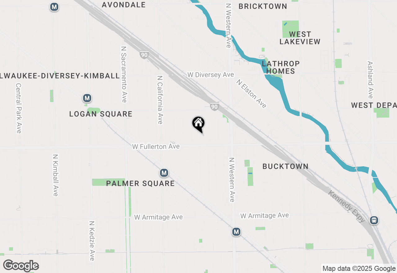 Map of 2429 N Rockwell Street, Chicago, IL 60647