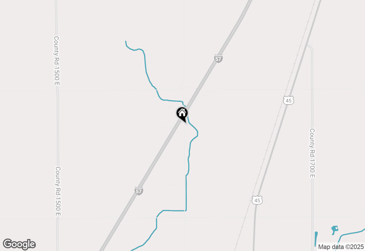 Map of 3269 County Road 1600 E, Rantoul, IL 61866