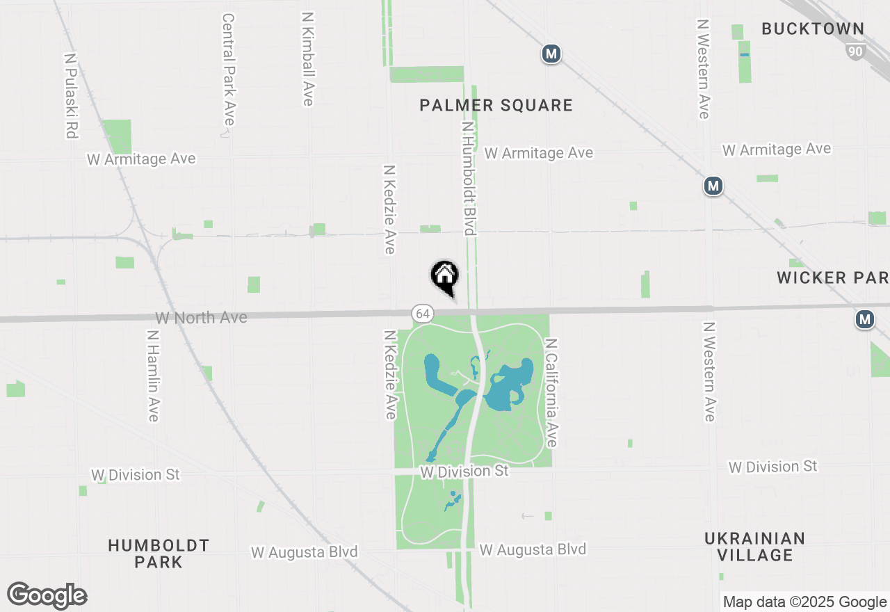 Map of 1610 N Whipple Street #2, Chicago, IL 60647