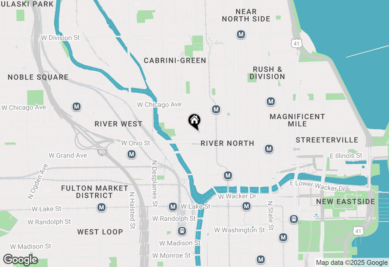 Map of 400 W Ontario Street #803, Chicago, IL 60654