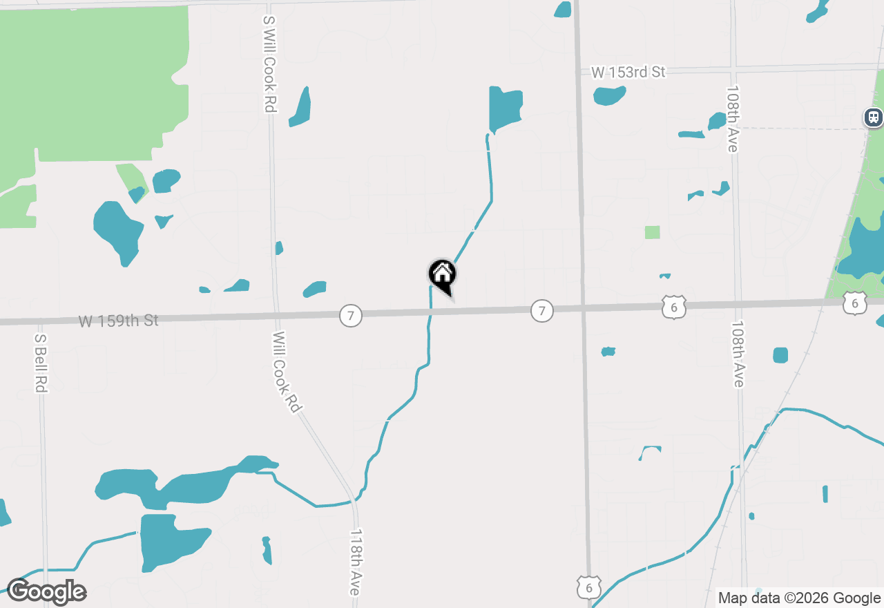 Map of 15858 115th Court, Orland Park, IL 60467