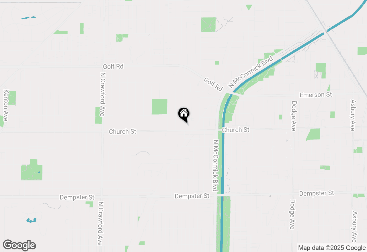 Map of 3500 Church Street #409, Evanston, IL 60203