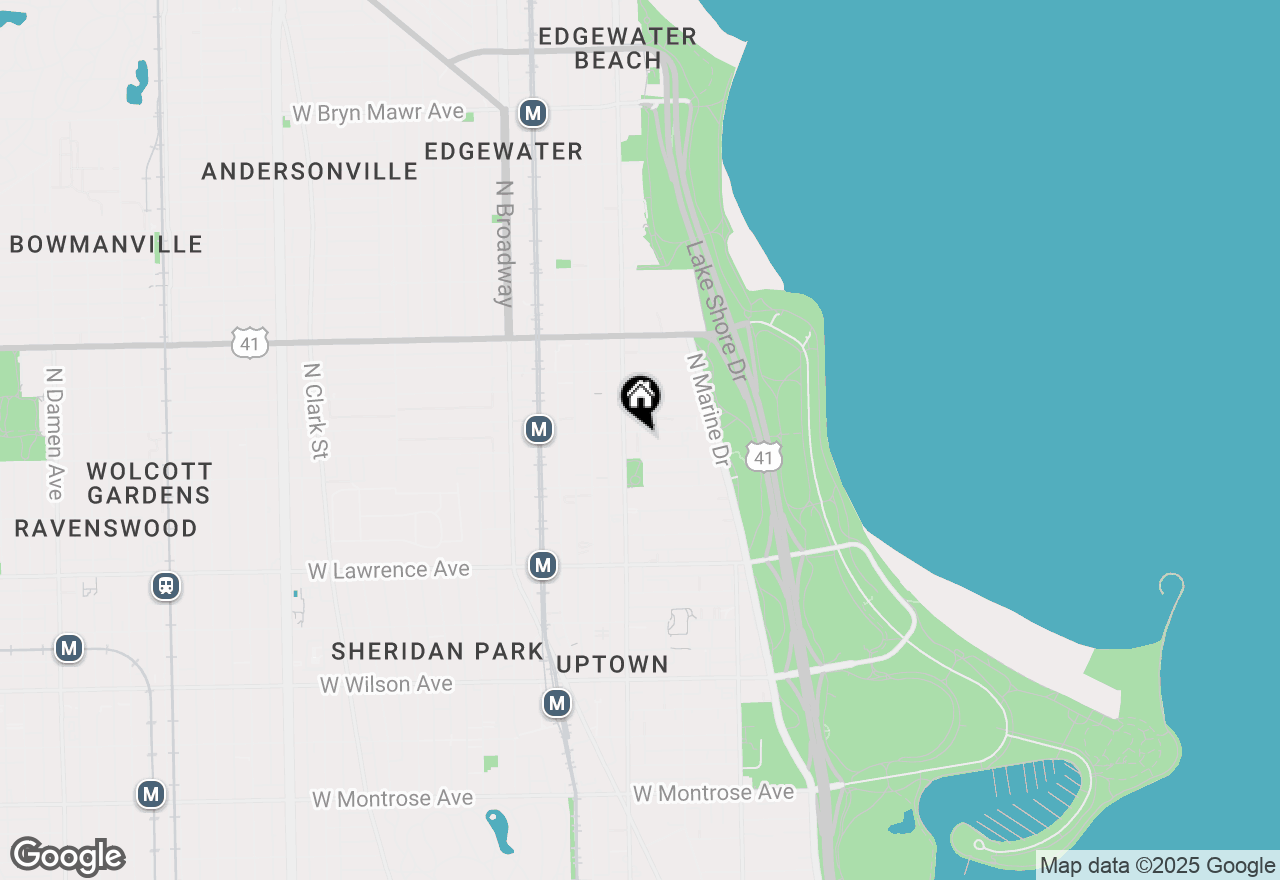 Map of 941 W Argyle Street #3W, Chicago, IL 60640