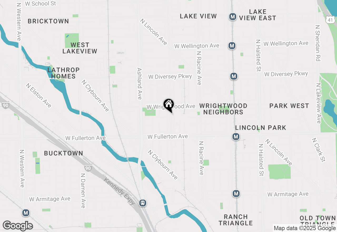 Map of 2520 N Southport Avenue #1N, Chicago, IL 60614