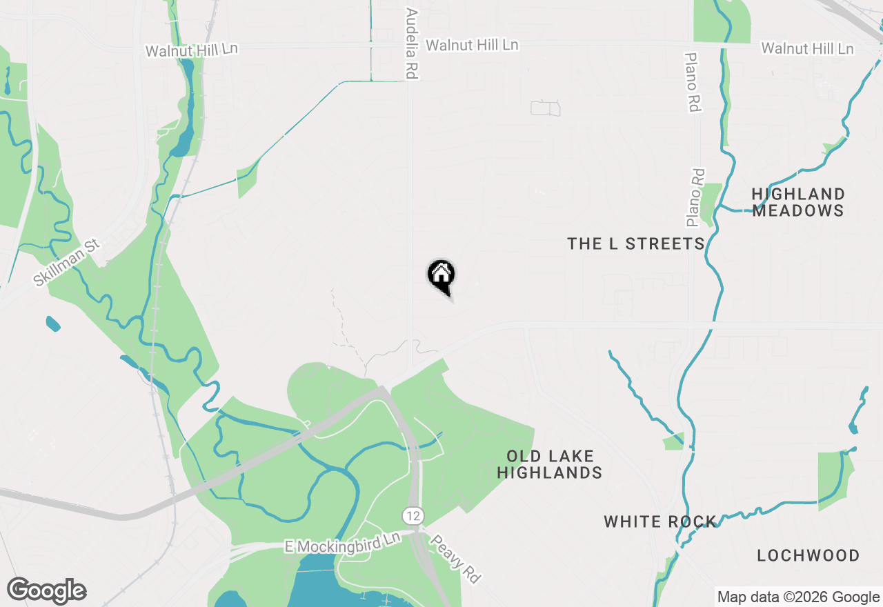 Map of 9847 Shoreview Road, Dallas, TX 75238