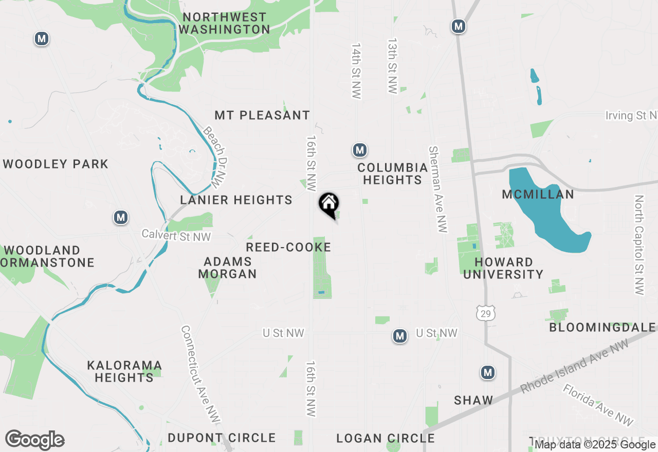 Map of 2633 15th Street Nw #8, Washington, DC 20009