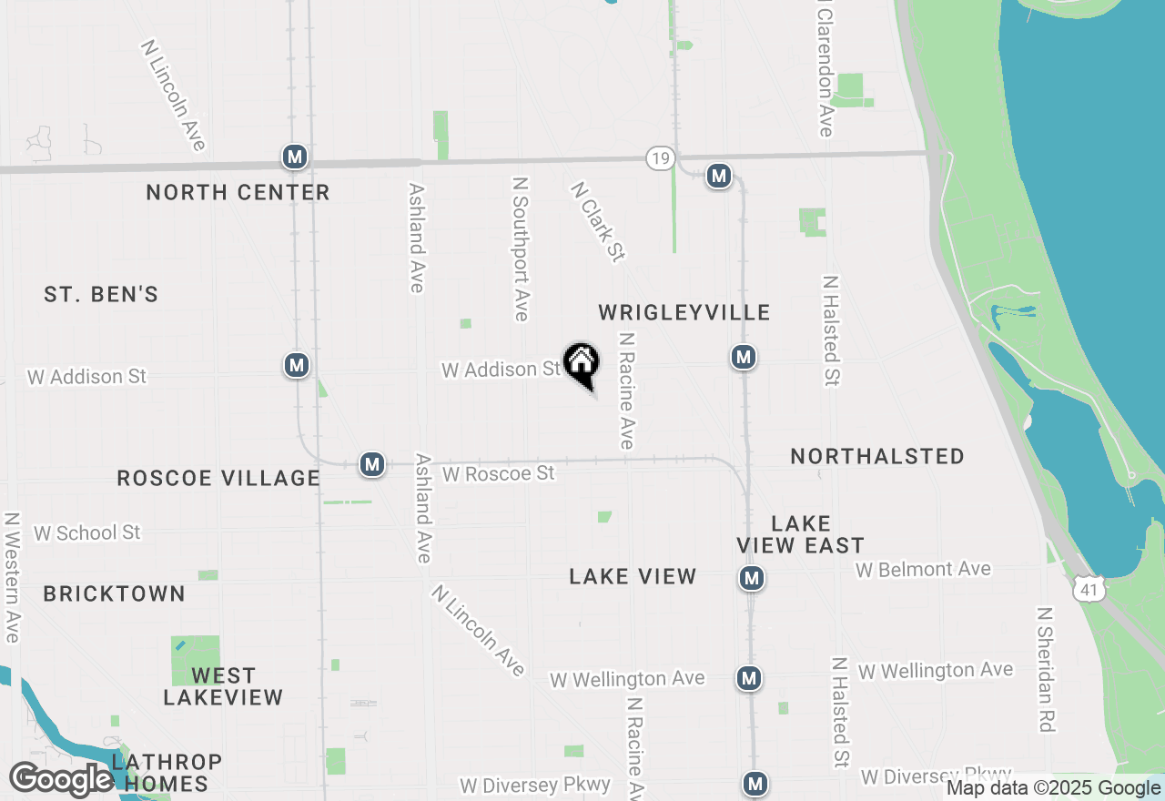 Map of 3521 N Lakewood Avenue #2, Chicago, IL 60657