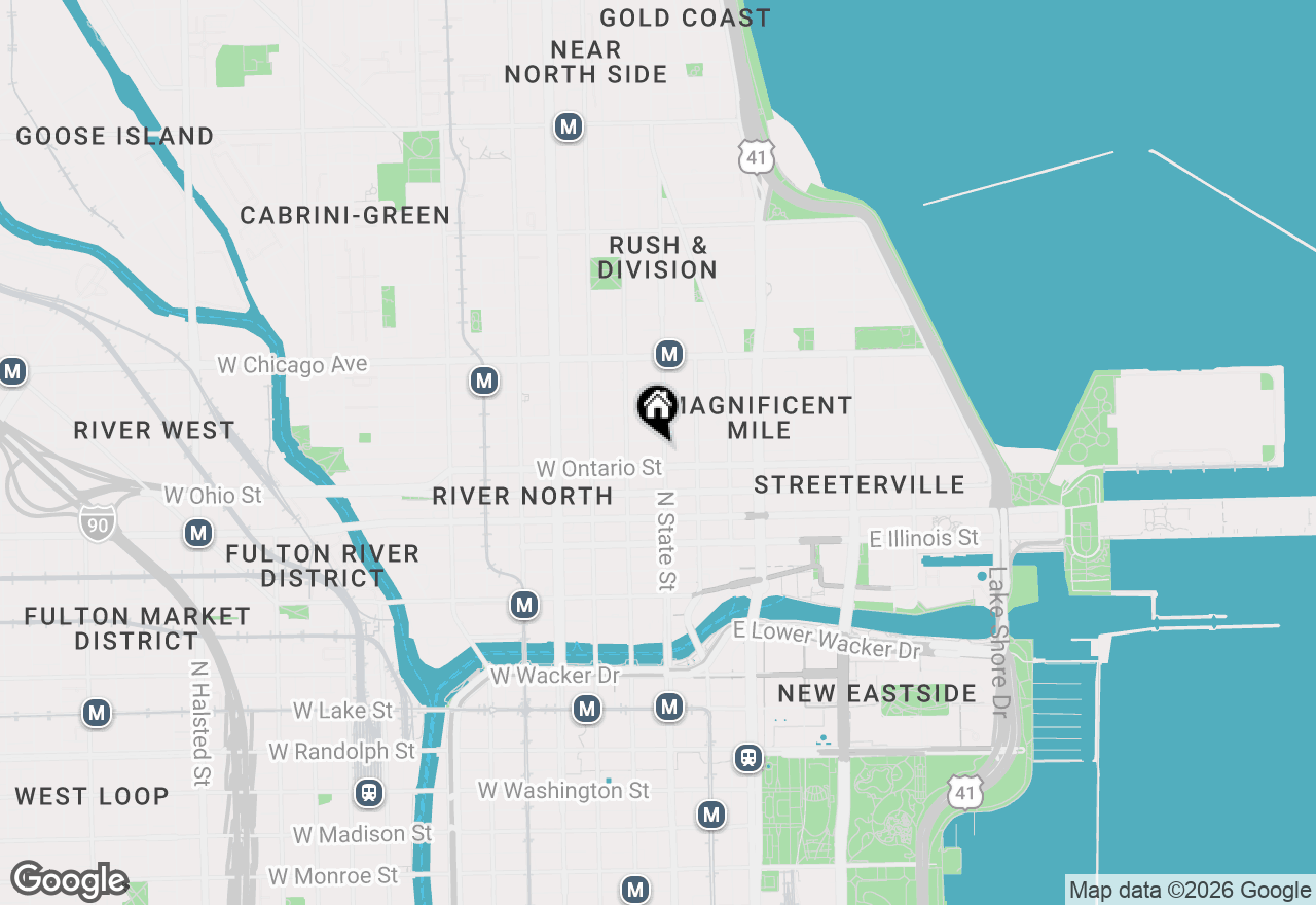 Map of 630 N State Street #1708, Chicago, IL 60654
