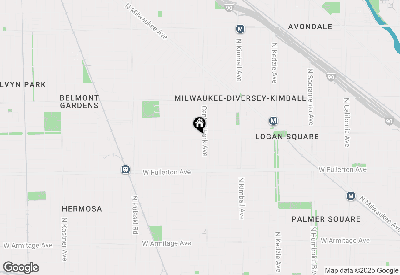 Map of 3617 W Wrightwood Avenue, Chicago, IL 60647