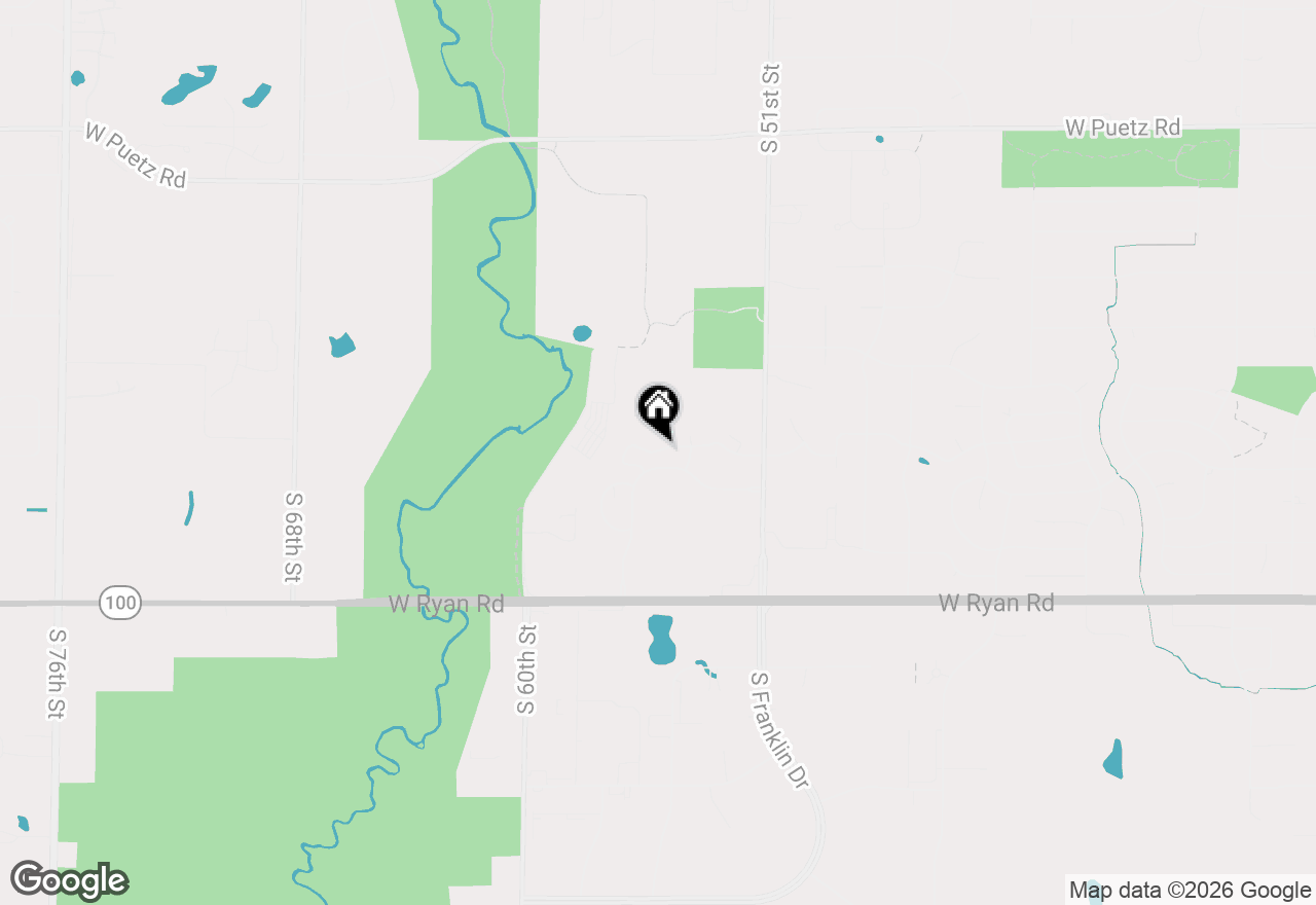 Map of 9211 S 54th St #C, Franklin, WI 53132