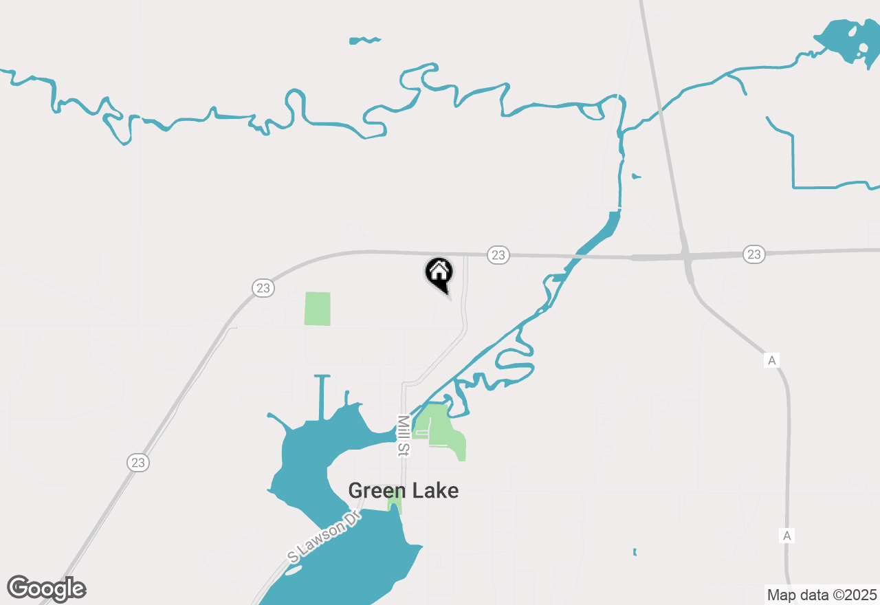 Map of 540 North Street, Green Lake, WI 54941