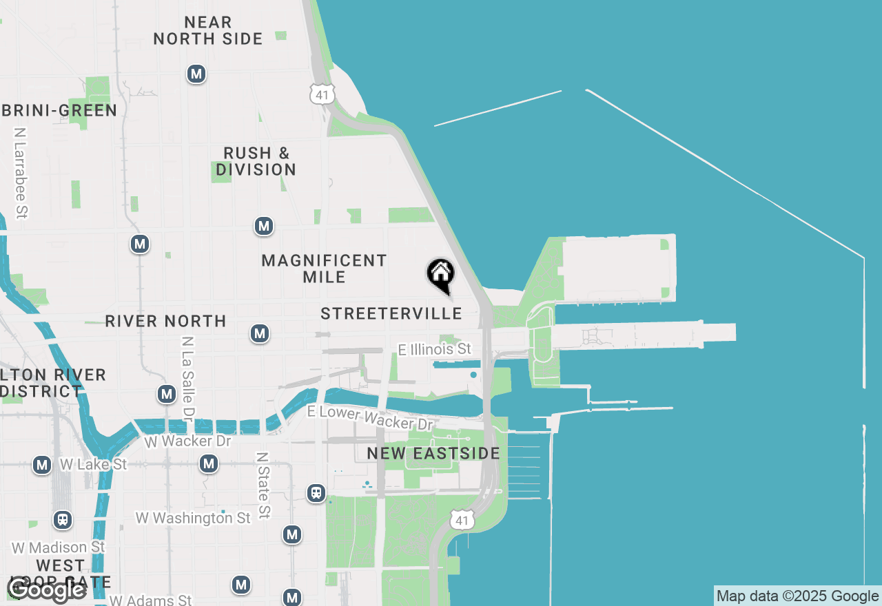 Map of 401 E Ontario Street #4204, Chicago, IL 60611