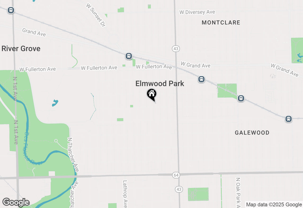 Map of 2109 N 74th Avenue, Elmwood Park, IL 60707