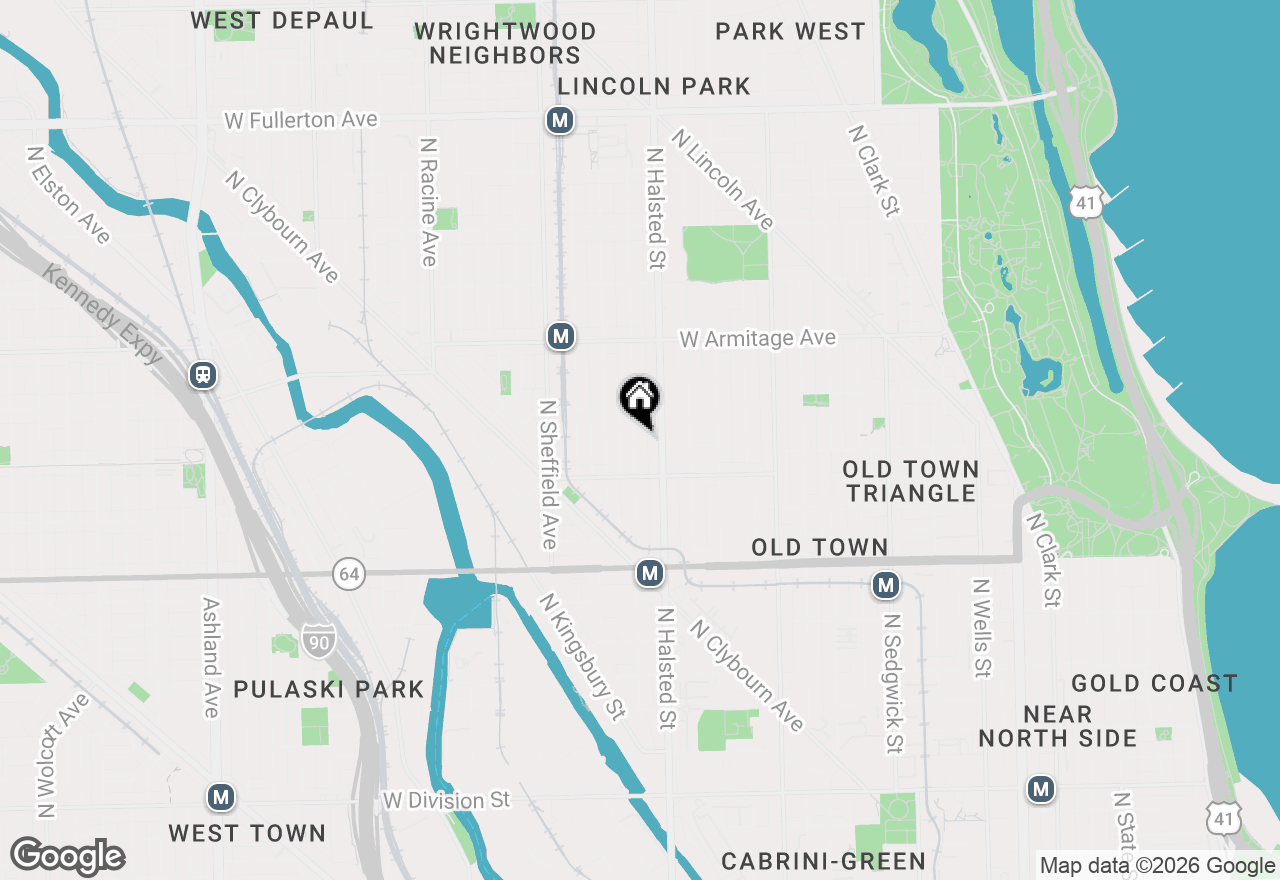 Map of 1839 N Dayton Street #204, Chicago, IL 60614