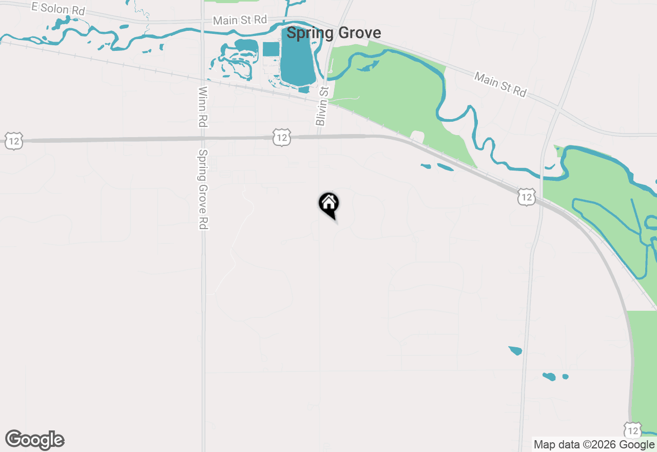 Map of 7377 English Oak Lane, Spring Grove, IL 60081