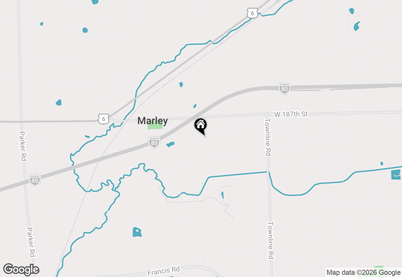 Map of 12351 W Warren Drive, Mokena, IL 60448