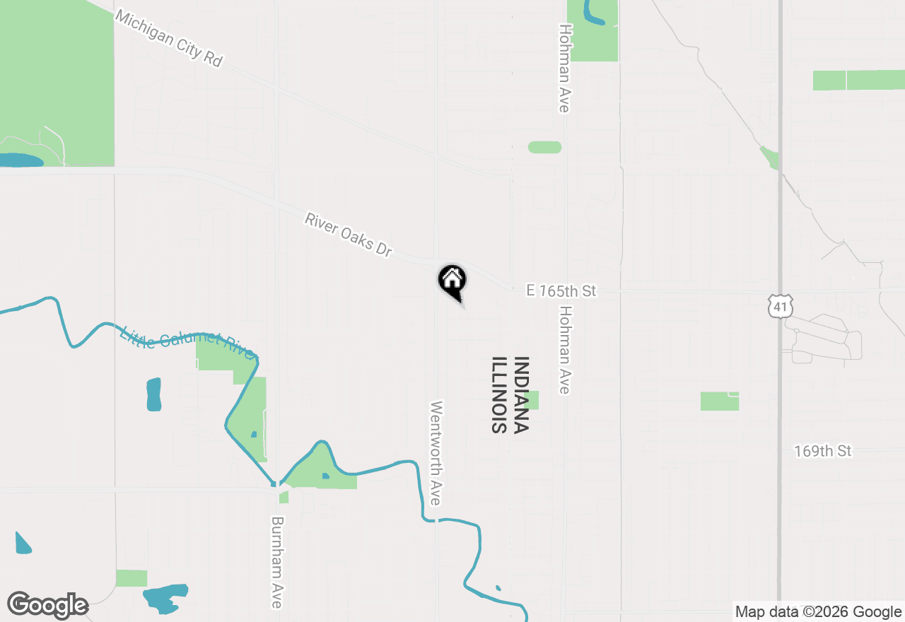 Map of 1374 Kenilworth Drive, Calumet City, IL 60409