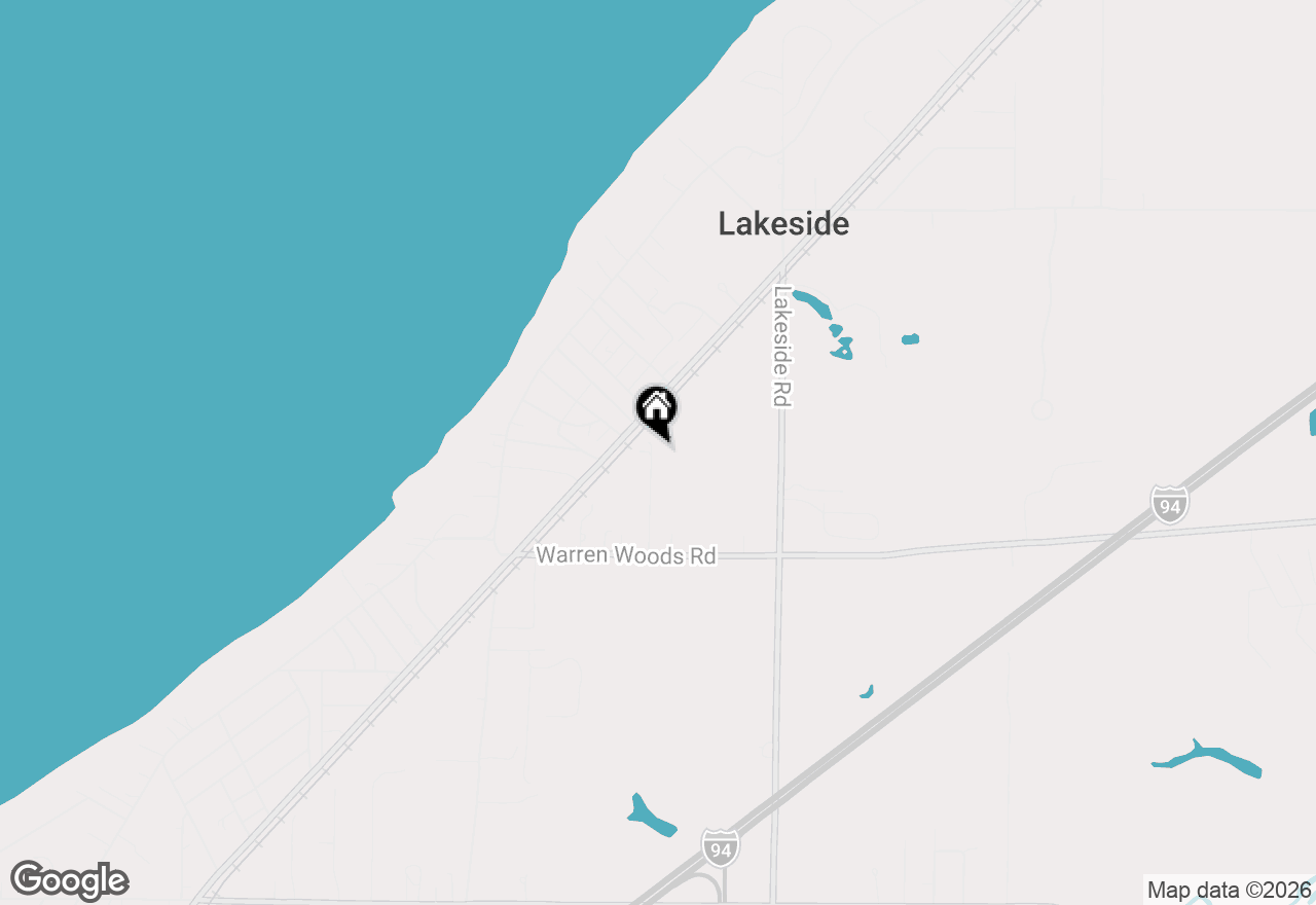 Map of 15161 Hillside, Lakeside, MI 49116