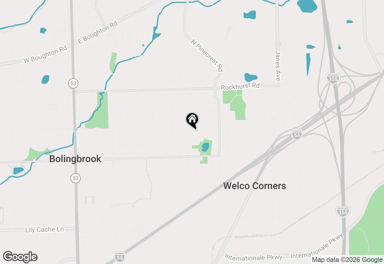 Map of 124 Seabury Road, Bolingbrook, IL 60440