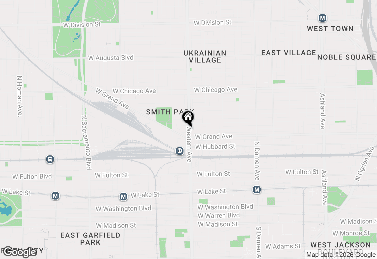 Map of 522 N Western Avenue #201, Chicago, IL 60612