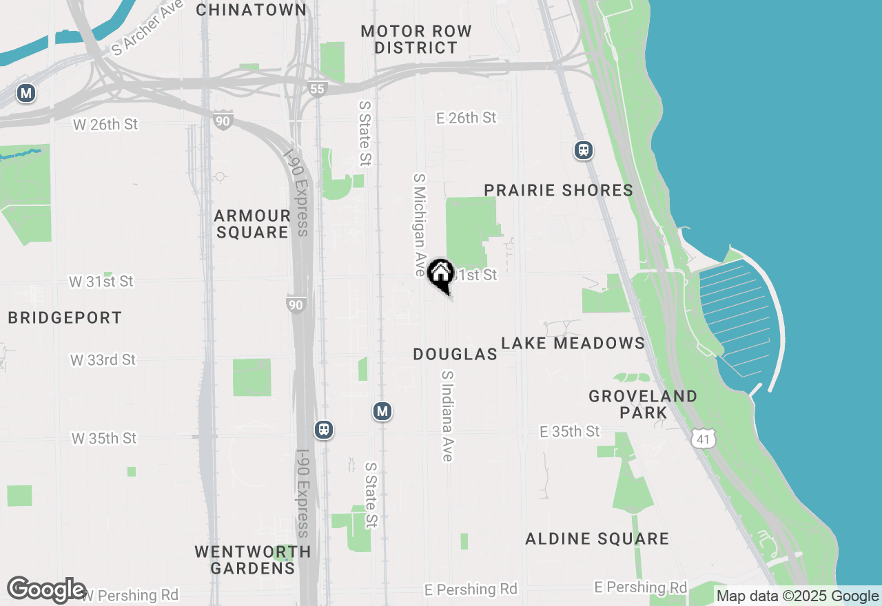 Map of 3140 S Indiana Avenue #LL1, Chicago, IL 60616