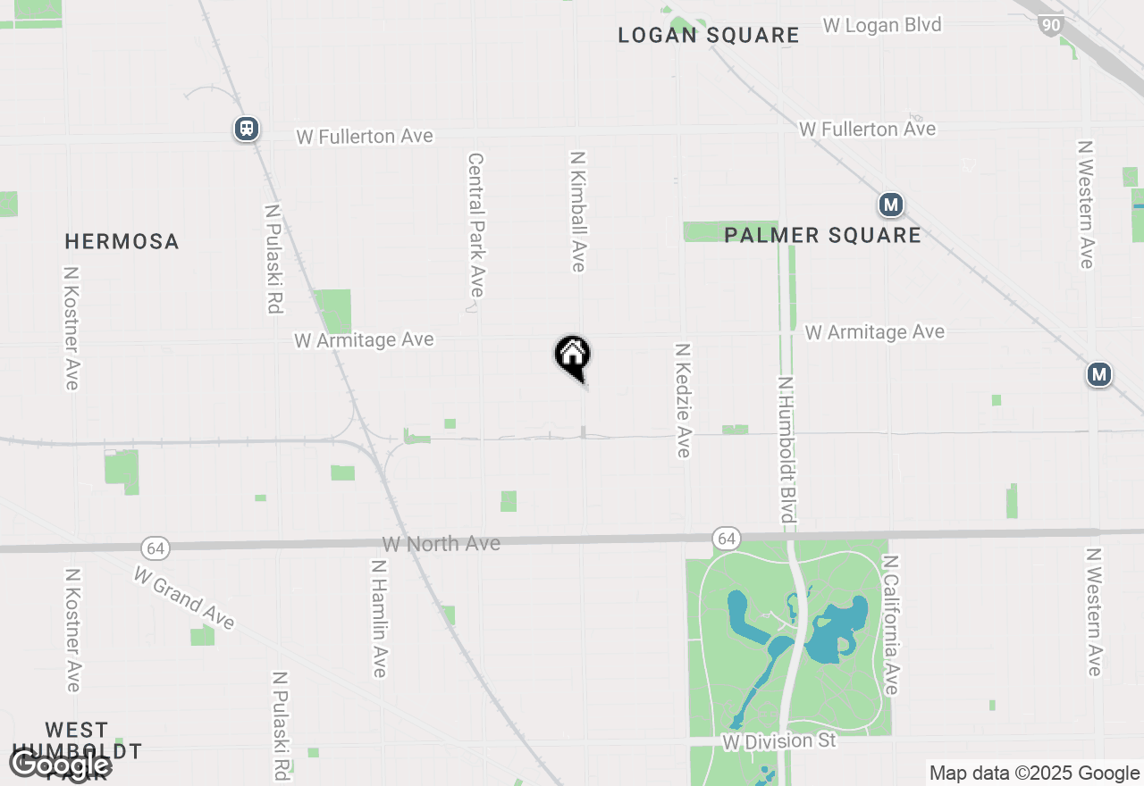 Map of 3409 W Cortland Street, Chicago, IL 60647