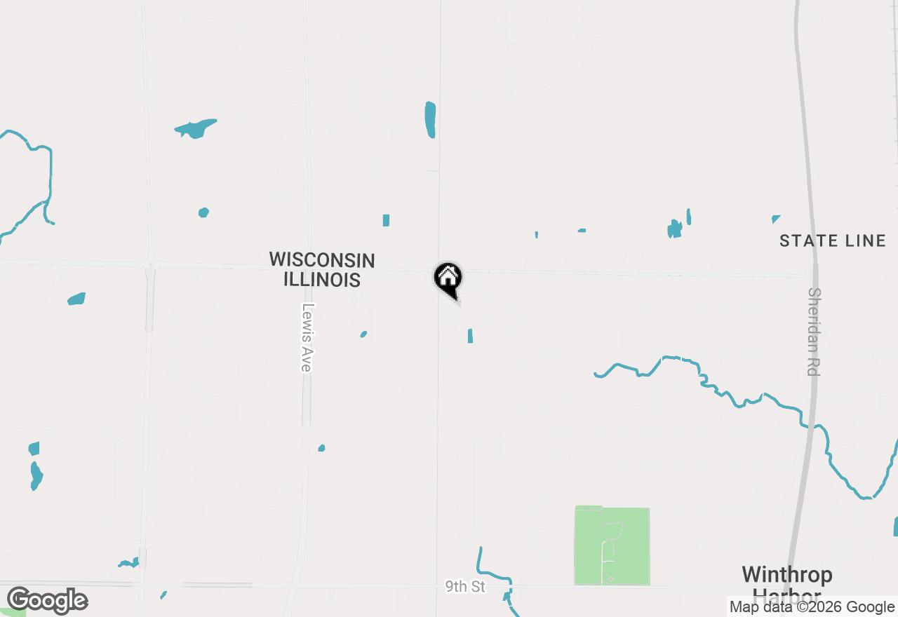 Map of 230 English Lane, Winthrop Harbor, IL 60096