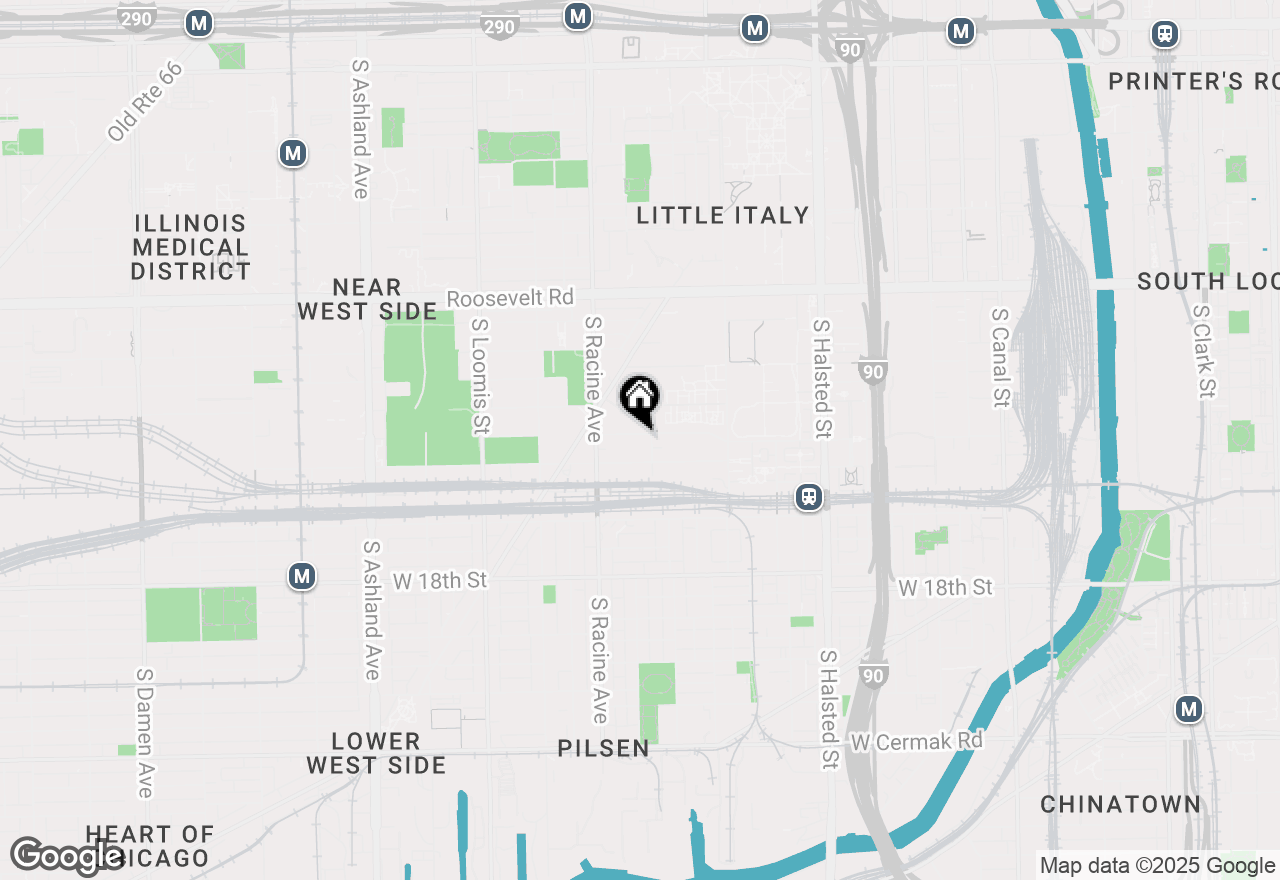 Map of 1111 W 14th Place #321, Chicago, IL 60608