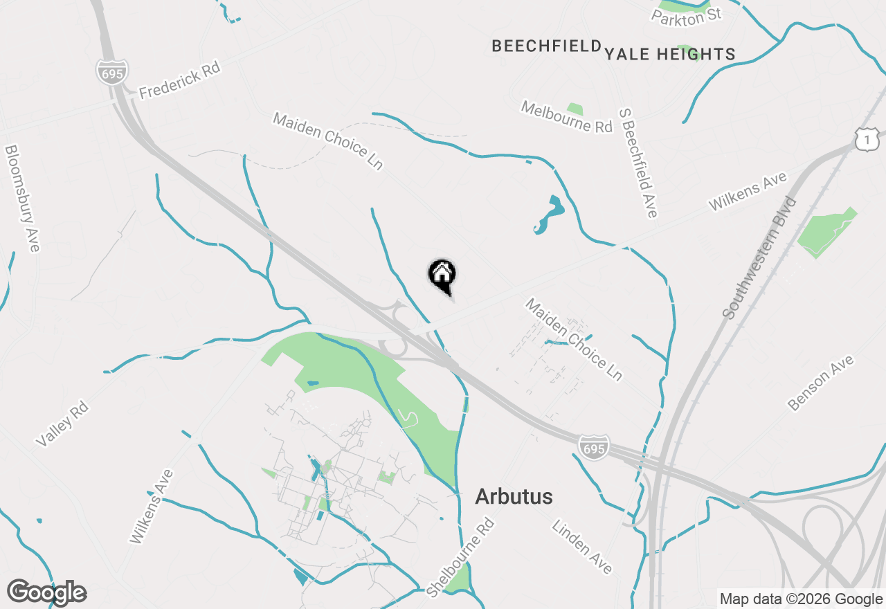 Map of 33 Badger Gate Court, Baltimore, MD 21228