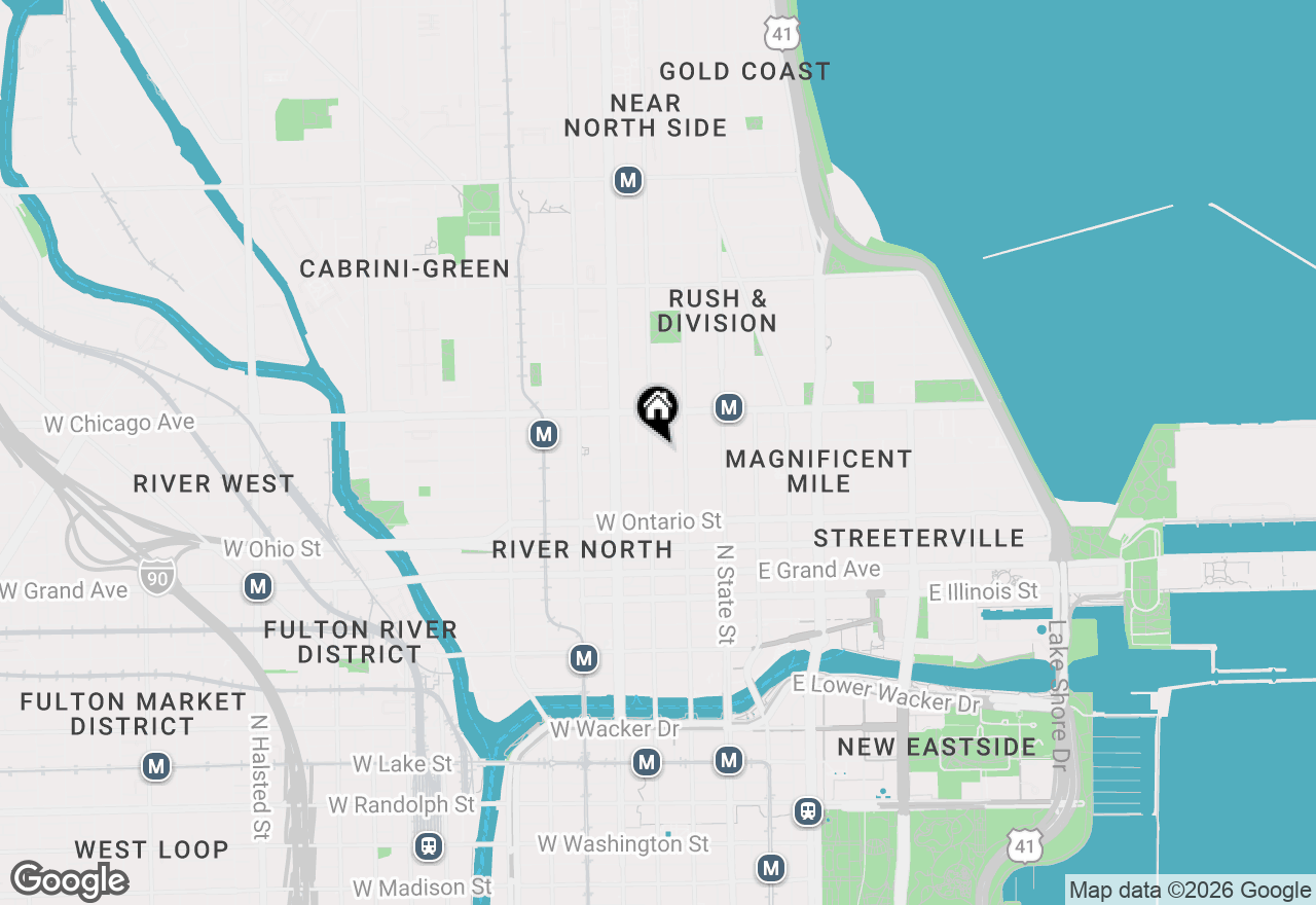 Map of 70 W Huron Street #2210, Chicago, IL 60654