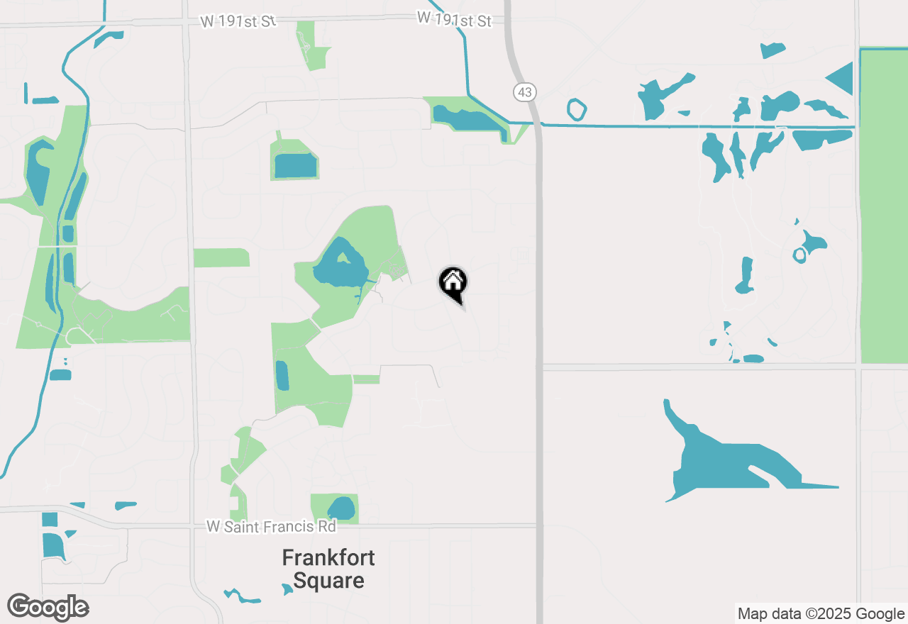 Map of 19753 S Skye Drive, Frankfort, IL 60423