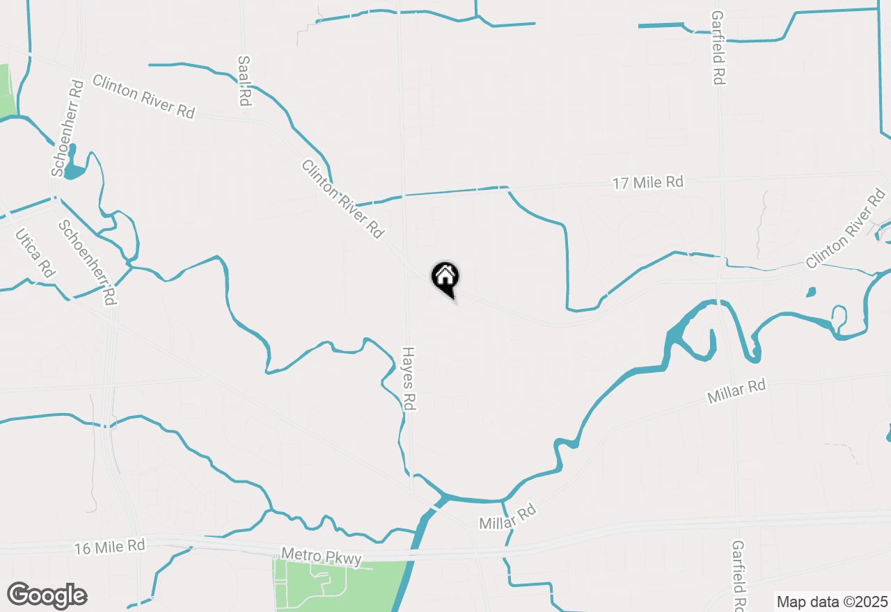 Map of 15334 Parquet, Clinton Twp, MI 48038