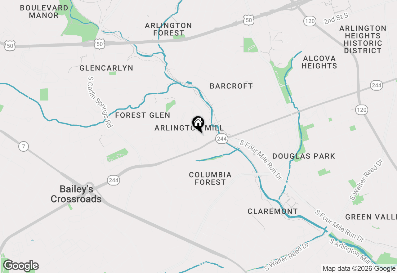 Map of 5065 S 9th Street, Arlington, VA 22204