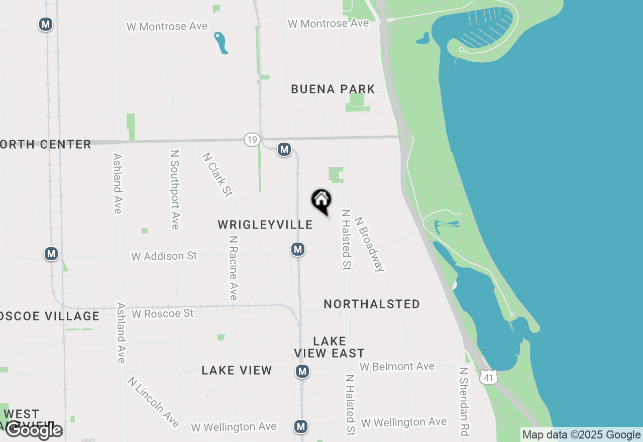 Map of 854 W Waveland Avenue #G, Chicago, IL 60613