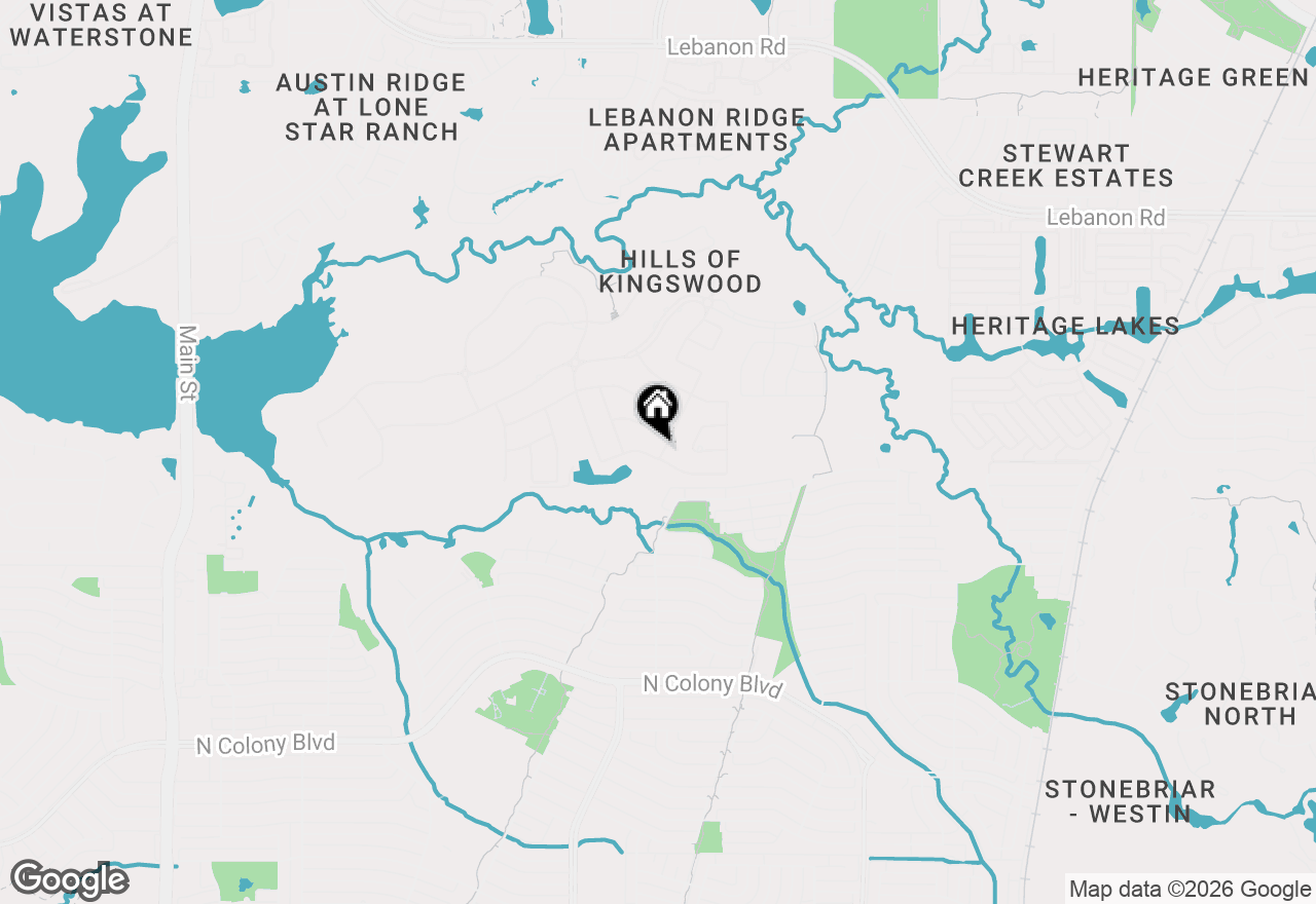 Map of 2190 Alcove Drive, Frisco, TX 75034