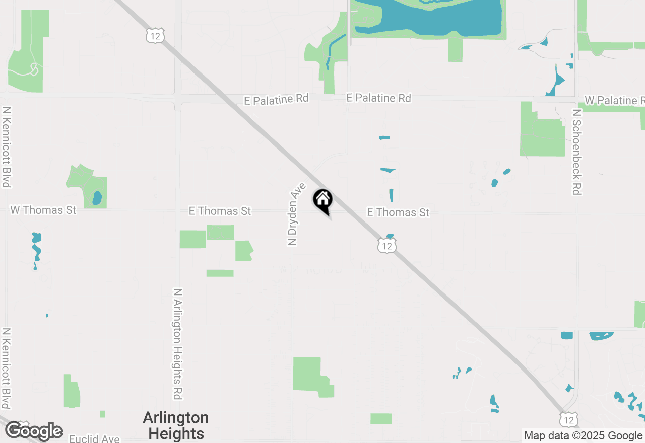 Map of 1040 E Jules Street, Arlington Heights, IL 60004