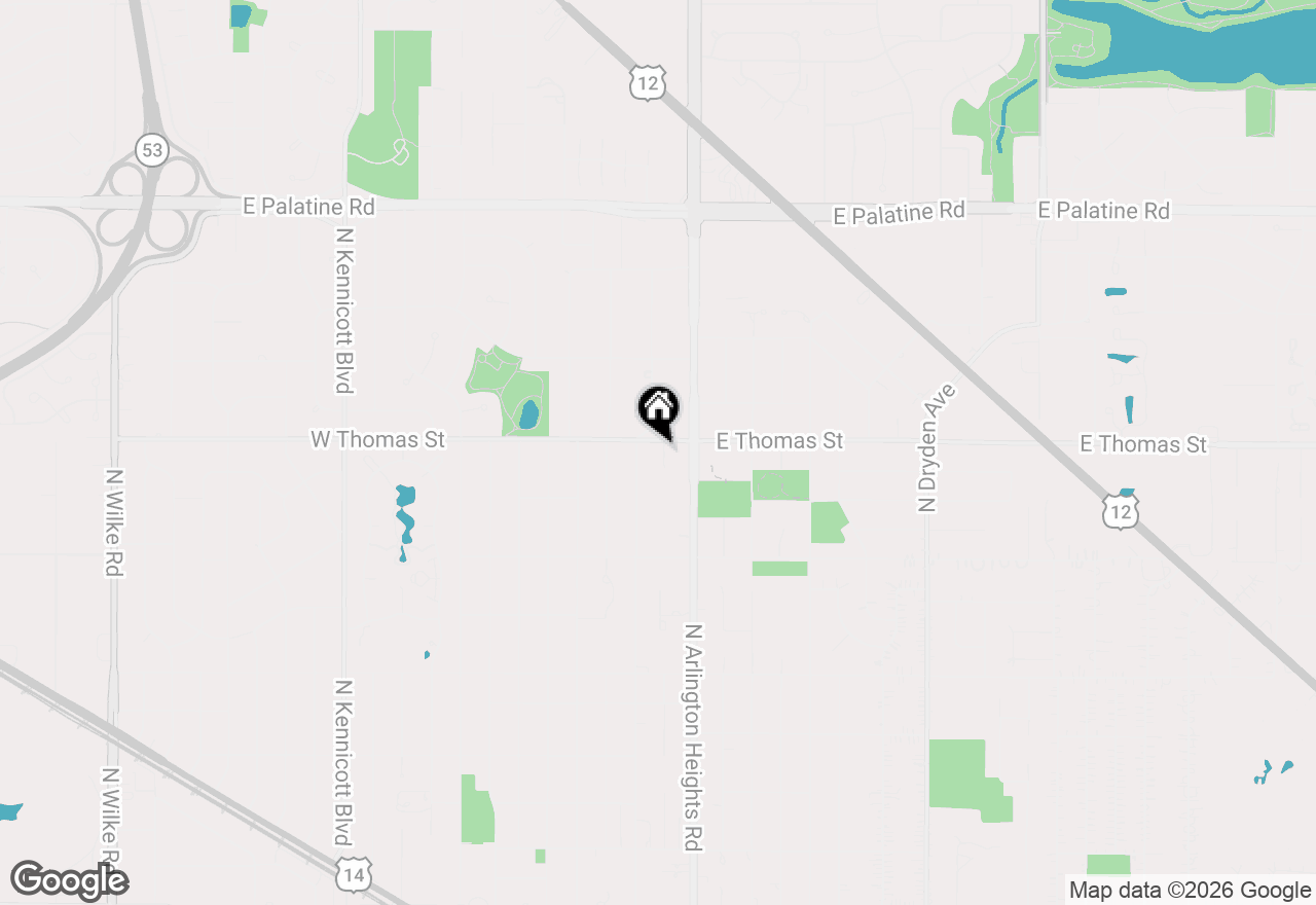 Map of 1430 N Evergreen Avenue #2AS, Arlington Heights, IL 60004