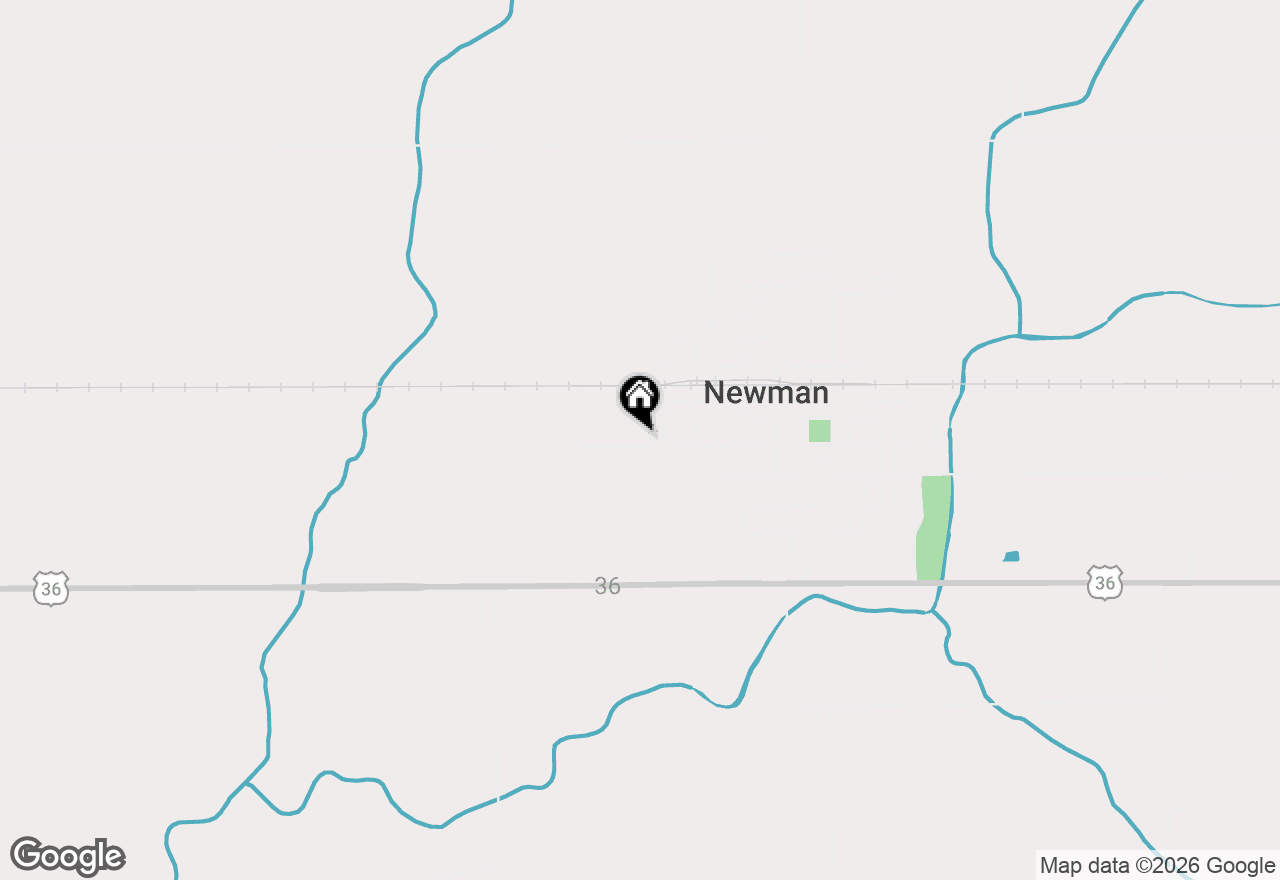 Map of 609 W Green Street, Newman, IL 61942
