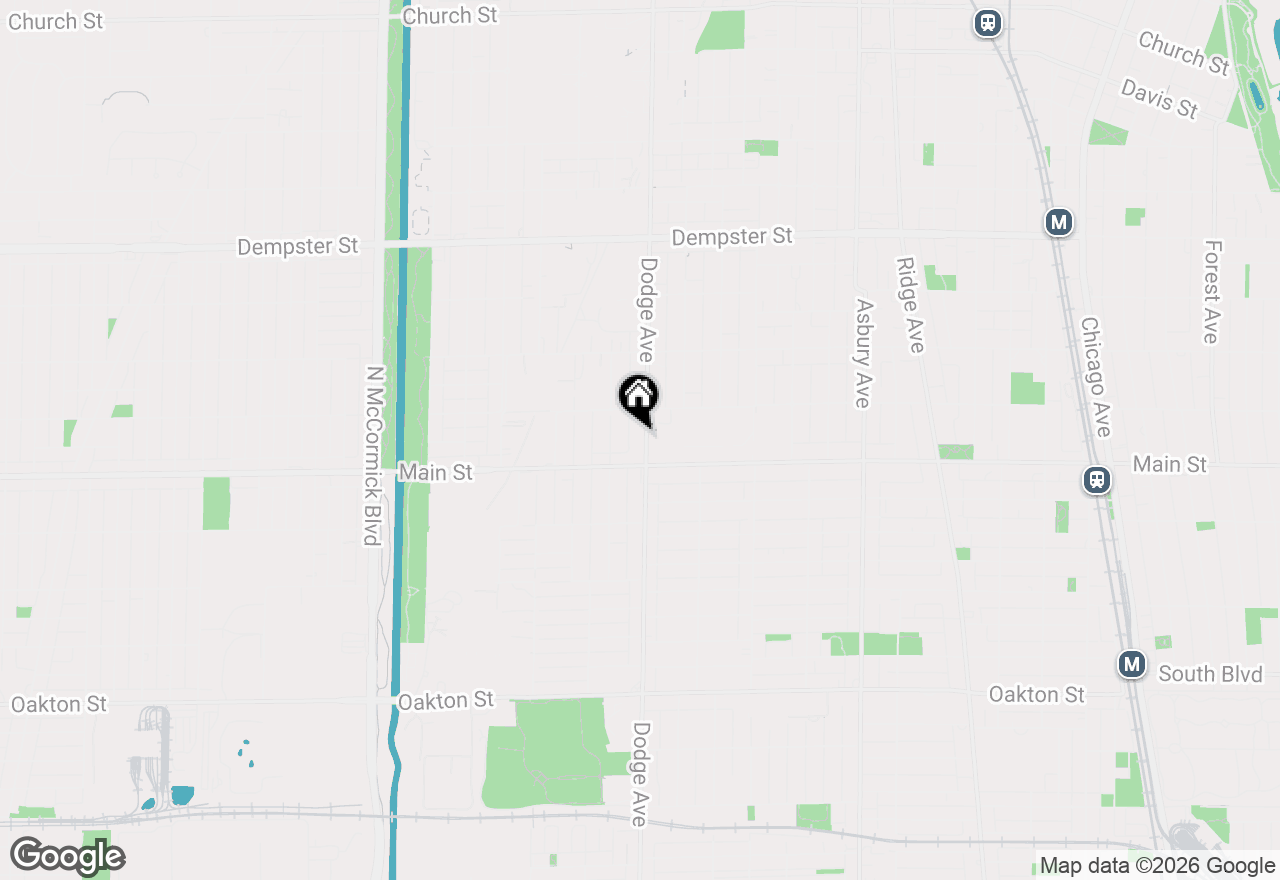 Map of 920 Dodge Avenue, Evanston, IL 60202