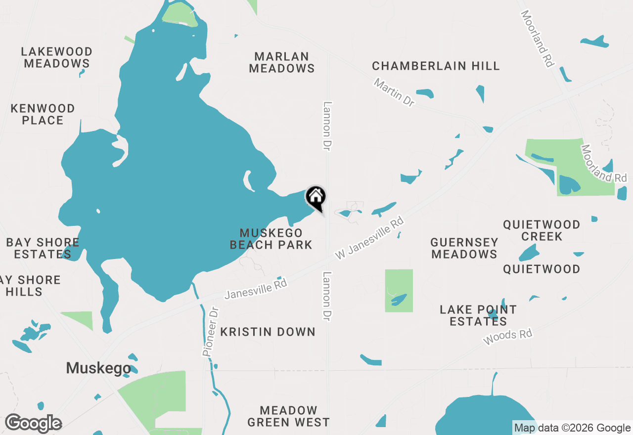 Map of S73W17268 Lake Dr, Muskego, WI 53150
