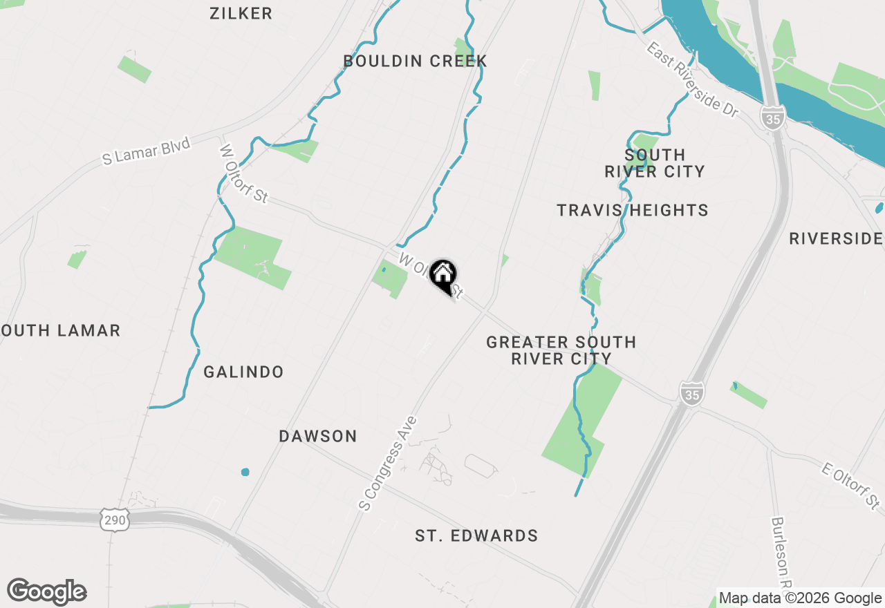 Map of 2411 Euclid Ave #A, Austin, TX 78704