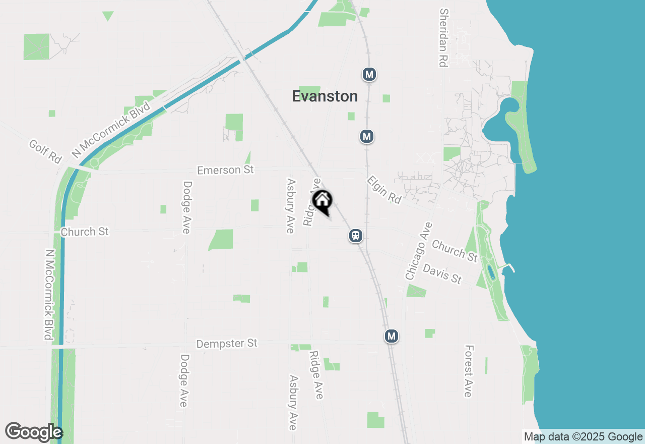 Map of 1111 Church Street #503, Evanston, IL 60201