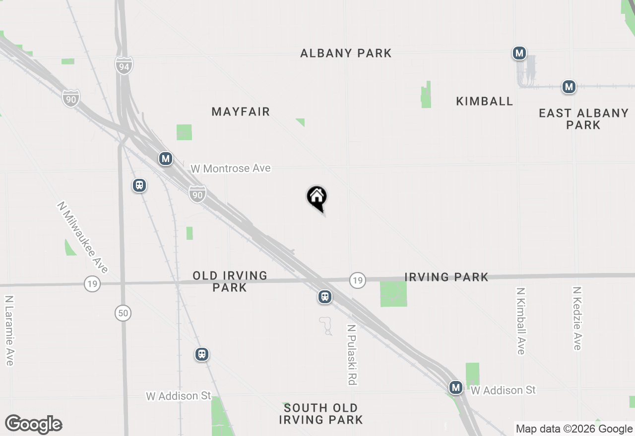 Map of 4207 N Kedvale Avenue #2D, Chicago, IL 60641